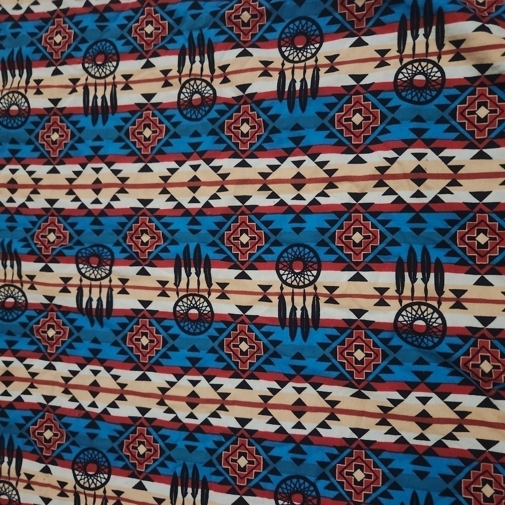 Aztec Whimsical Double Sided Baby Soft Minky Dot Blanket Perfect Baby Gift! NEW - Picture 3 of 3